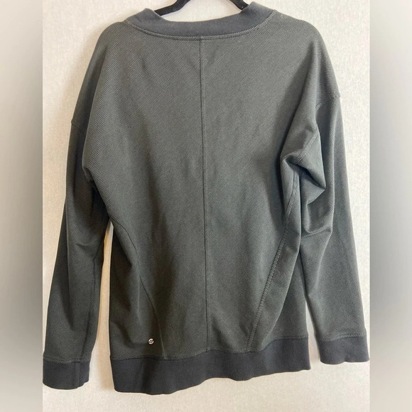 Lululemon Mula Bundle Jacket Charcoal Black Women's Asymmetrical Full Zip Sz 8 - Picture 2 of 12